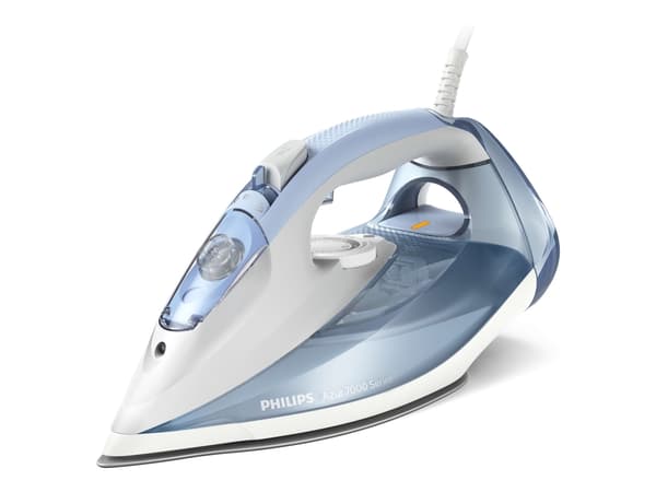 Philips 7000 series DST7011/20, Höyrysilitysrauta, SteamGlide Plus -pohjalevy, 2 m, 220 g/min, Sininen, Harmaa, 45 g/min