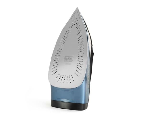 Black & Decker BXIR2801E, Torr & Ångstrykjärn, Keramisk stryksula, 180 g/min, Svart, Blå, 45 g/min, 0,3 l