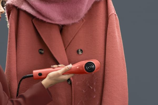 Tefal Pure Pop DT2022, Handhållen klädångare, 0,07 l, 0,25 min, Korall, Knappar, Handströmbrytare