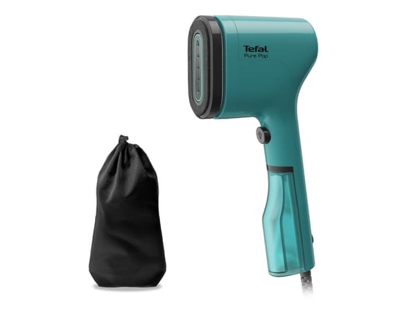 Tefal Pure Pop DT2024, Kannettava vaatehöyrystin, 0,07 L, 0,25 min, Vihreä, Painikkeet, Käsikytkin
