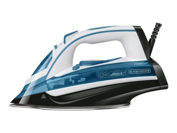 BLACK+DECKER BXIR2402E - Ångstrykjärn - sula rostfritt stål - 2400 W