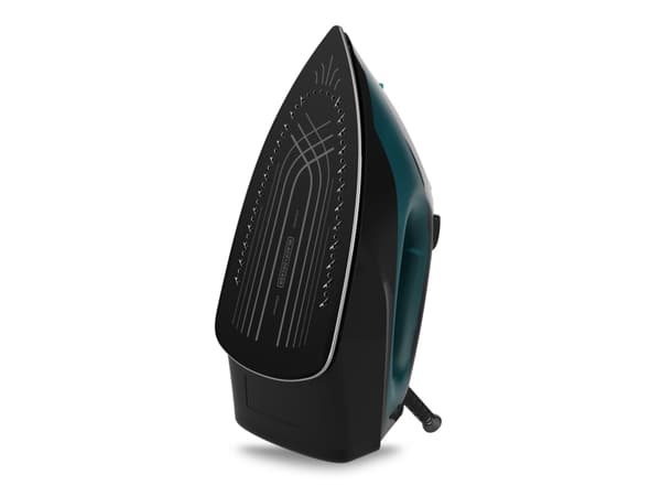 Black &amp; Decker BXIR2403E, Kuiva- ja höyrysilitysrauta, Keraaminen silityslevy, 150 g/min, Musta, Vihreä, 45 g/min, 0,5 L