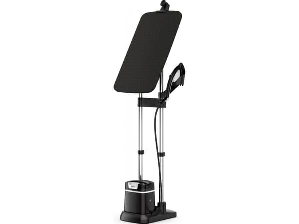 Tefal IXEO+ QT1510E0, Pystyvaatteen vaatehöyrytin, 1,17 min, Musta, 5 bar, 45 g/min, 90 g/min