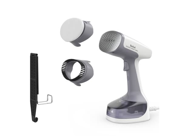 Tefal Access Steam Easy DT7151, Håndholdt, 0,15 l, 0,25 min, Grå, Hvit, Knapper, Håndbryter