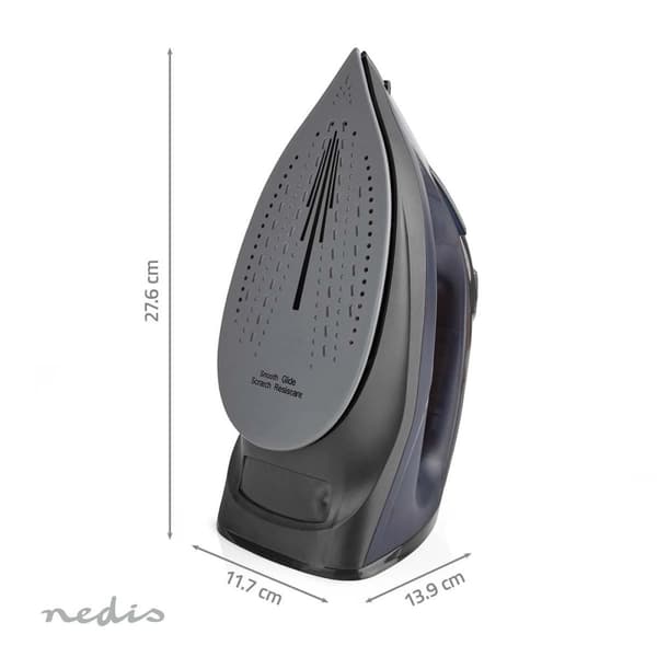 Nedis Höyrysilitysrauta | 2200 W | 25 g/m | Steam shot | Keraaminen | 0.26 l
