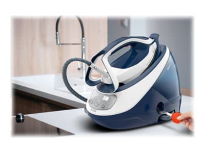 Tefal Pro Express Protect GV9221 - Strykjärn med separat ånggenerator med automatisk avstängning - sula Durilium AirGlide Autoclean - 2600 W - vit /