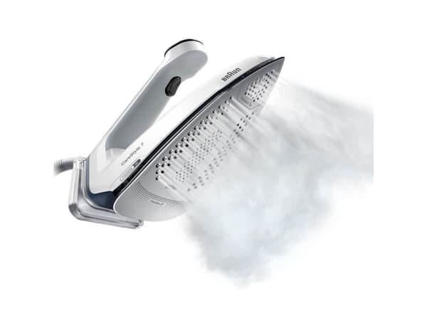 Braun CareStyle 7 IS 7262 - Strykjärn med separat ånggenerator med automatisk avstängning - sula EloxalPlus FreeGlide 3D - 2700 W - vit / grå