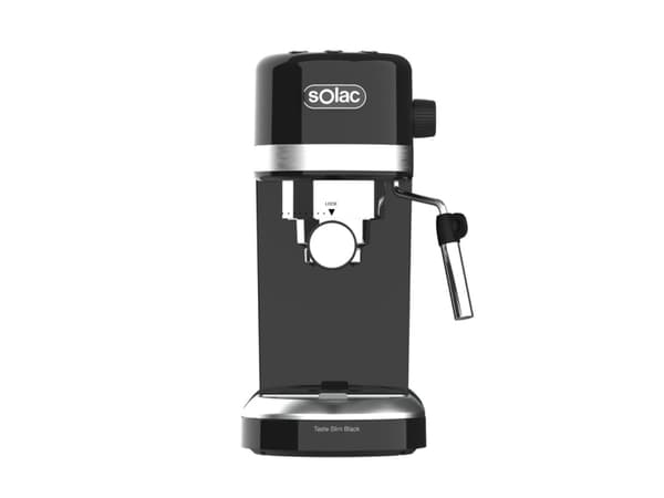 Solac Taste Slim Black, Espressomaskin, 1,4 l, Malt kaffe, 1350 W, Sort