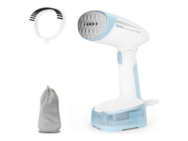 Tefal Access Steam Pocket DT3041E1 - Håndholdt tøydampstrykejern med automatisk slukking - 1300 W - hvit/blå