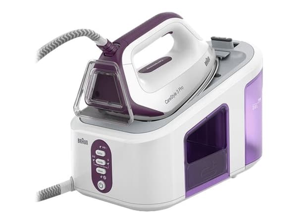 Braun CareStyle 3 Pro IS 3155 - Höyrysilitysrauta automaattisella katkaisulla - pohjalevy: EloxalPlus - 2400 W - violetti väri