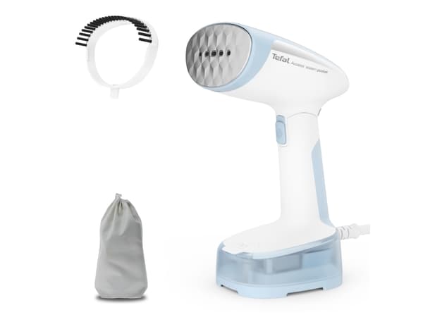 Tefal Access Steam Pocket DT3041E1 - Kädessä pidettävä kangashöyrystin automaattisella sammutuksella - 1300 W - valkoinen/sininen