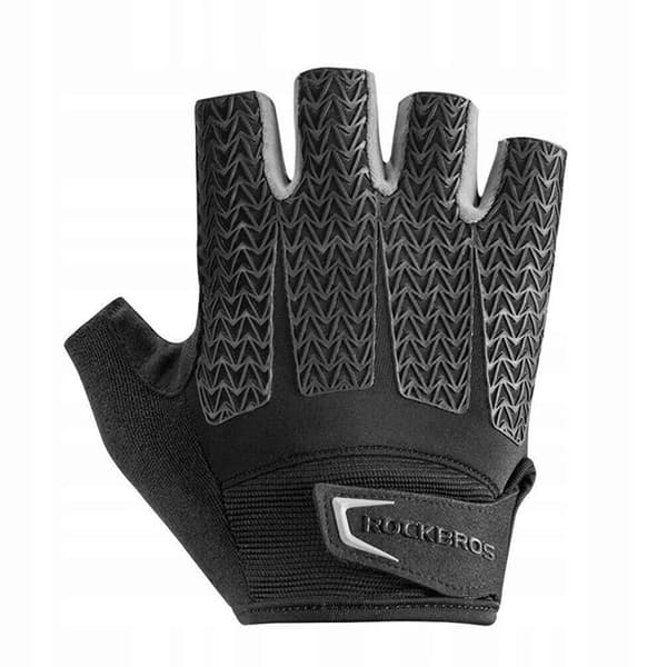 Rockbros Cykel Handskar Med Gel Inserts S169BGR Medium - Svart/Grå