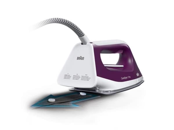 Braun CareStyle 1 Pro IS 1514 - Dampstrykejern med automatisk slukking - såleplate: FreeGlide 3D SuperCeramic - 2200 W - fiolett