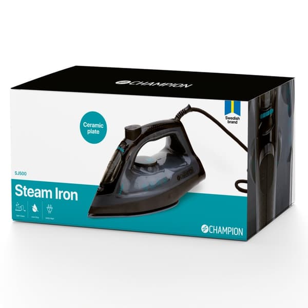Champion Ångstrykjärn Ceramic 2400W SJ500 Svart