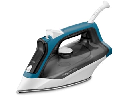 Rowenta EFFECTIVE 2, Kuiva- & höyrysilitysrauta, Pohjalevy ruostumatonta terästä, Musta, Sininen, Valkoinen, Puoli, Kärki, 122 mm, 286 mm