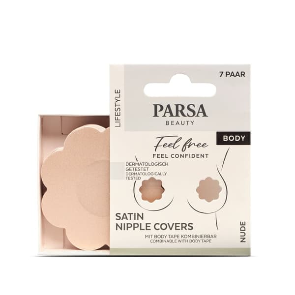 Parsa Bröstvårtskydd i satin 7 st - Nude
