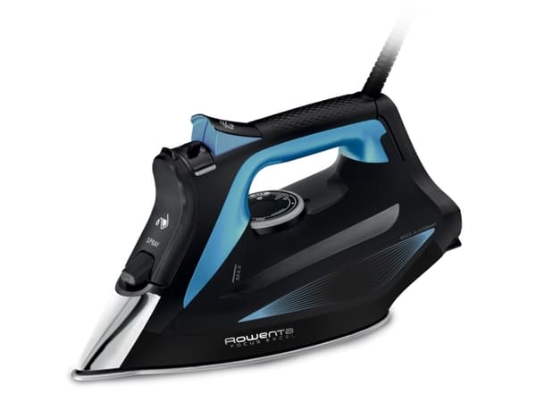 Rowenta DW5310, Höyrysilitysrauta, Mikrosteam 400 HD -laserpohjalevy, 1,9 m, 180 g/min, Musta, Sininen, 45 g/min