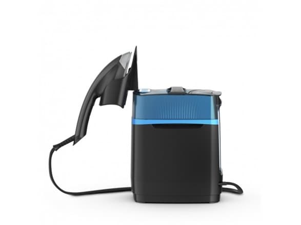 Tefal Cube UT2020, Handhållen klädångare, 1,1 l, 1,17 min, Svart, Blå, 90 g/min, 200 g/min