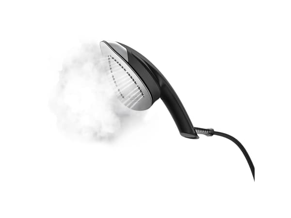 Tefal Cube UT2020, Handhållen klädångare, 1,1 l, 1,17 min, Svart, Blå, 90 g/min, 200 g/min