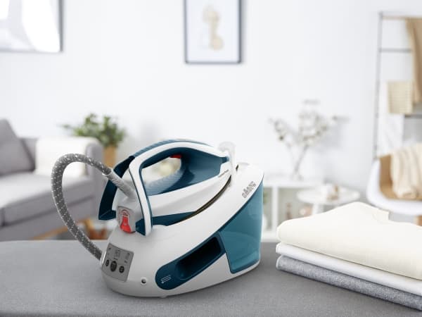Tefal Express Power SV8111, 430 g/min, Durilium AirGlide Autoclean soleplate, 6,2 Bar, 1,8 l, 120 g/min, Blå, Vit