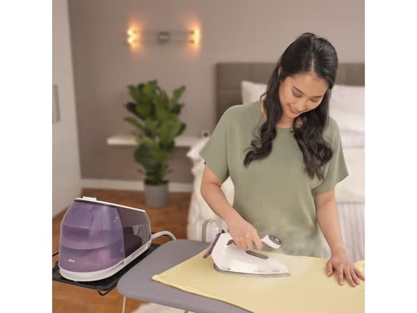 Braun CareStyle 5 IS5247VI, 2400 W, 500 g/min, EloxalPlus soleplate, 2 l, 145 g/min, Fiolett, Hvit