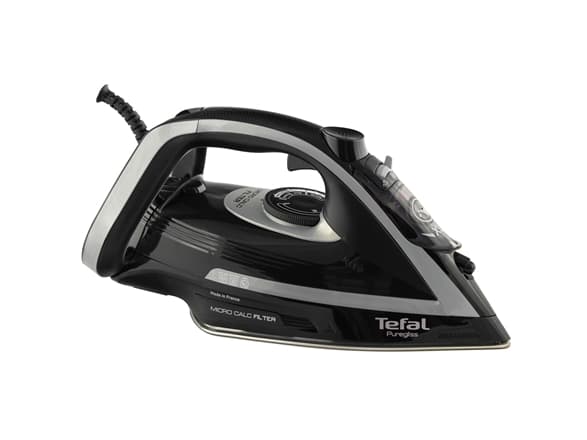 Tefal Puregliss FV8062E0, kuiva- ja höyrysilitysrauta, Durilium AirGlide Autoclean pohja, 2 m, 270 g/min, musta, harmaa, 50 g/min
