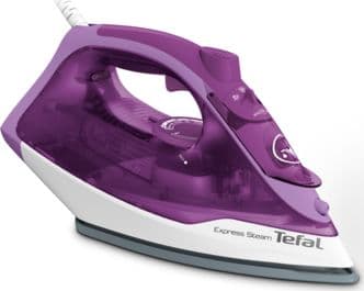 Tefal FV2836, Kuiva- & höyrysilitysrauta, Keraaminen pohjalevy, 1,9 m, 165 g/min, Purppura, Valkoinen, 35 g/min