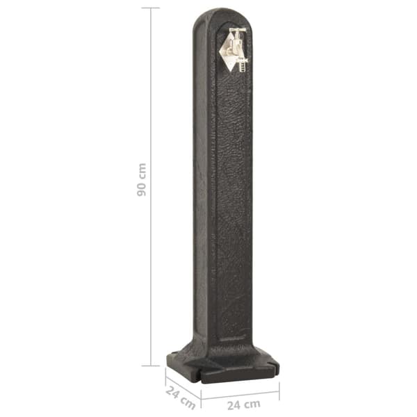 vidaXL Vattenpost antracit stenimitation