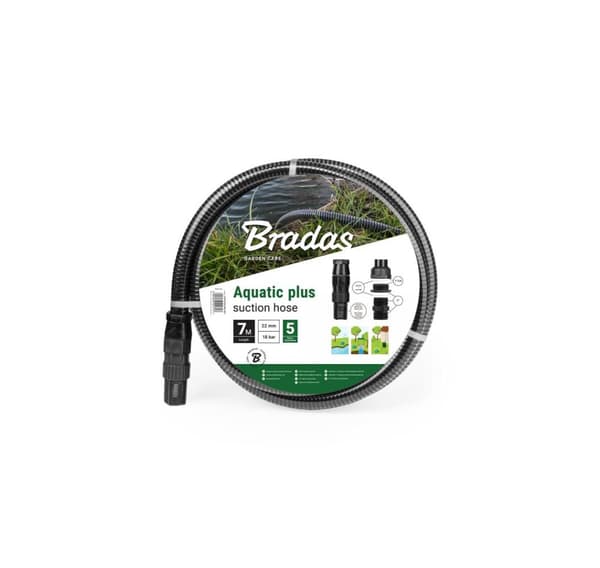 AQUATIC PLUS Sugeslangesæt 4 m - SORT