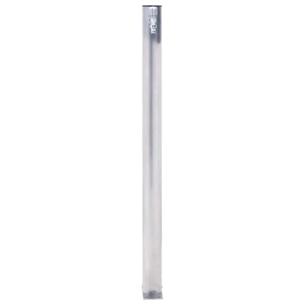 vidaXL Hagevannsøyle 40 cm rustfritt stål rund