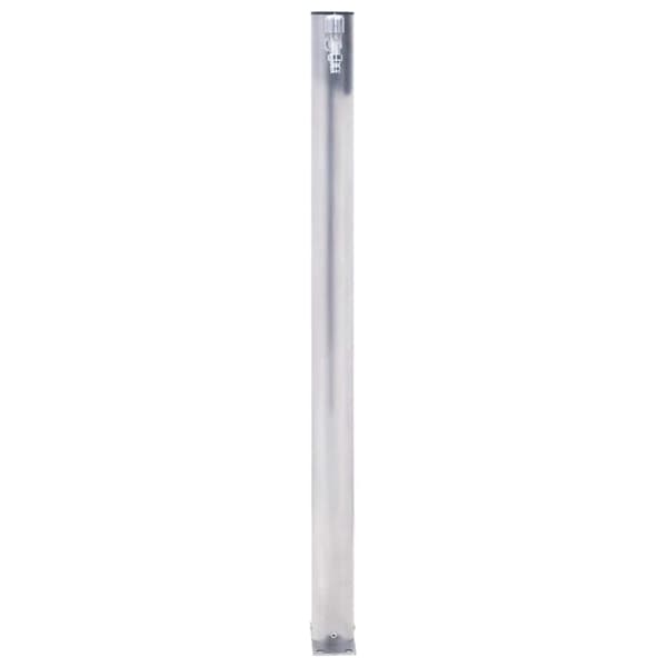 vidaXL Puutarhan vesipylväs 100 cm ruostumaton teräs pyöreä