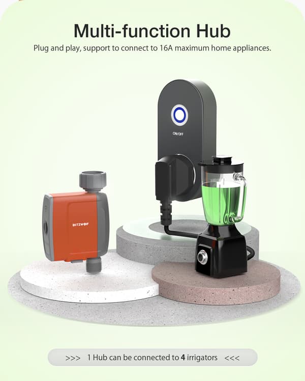WIFI Connect Watering Timer Gateway Gardening APP Fjernbetjening IP54 Vandtæt kunstvandingssystem