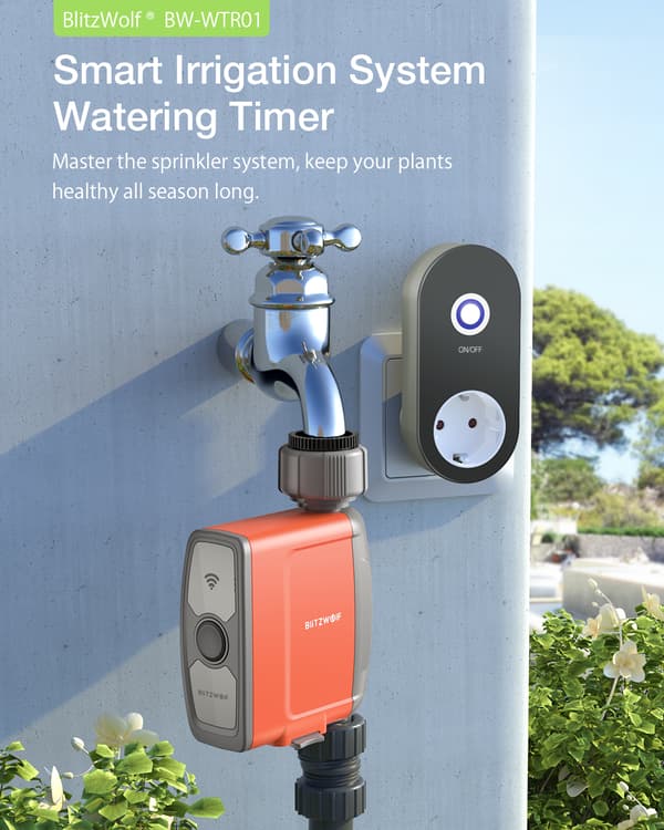 WIFI Connect Watering Timer Gateway Gardening APP Fjernbetjening IP54 Vandtæt kunstvandingssystem