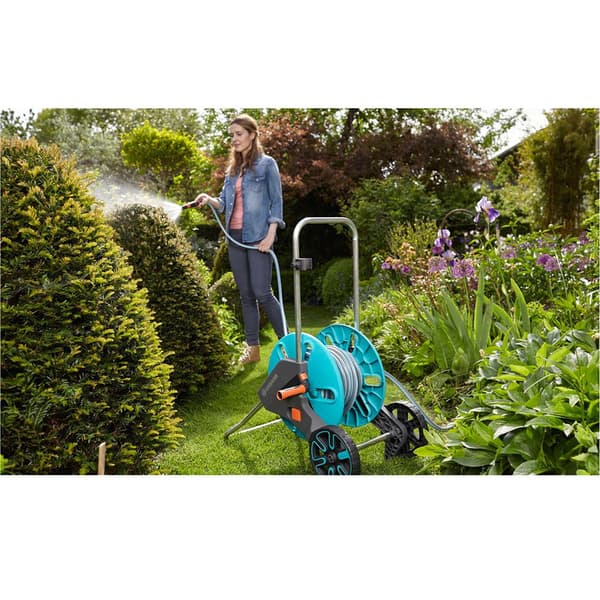 Gardena Cleverroll M With 20 M Hose And Accessories Blå,Sort