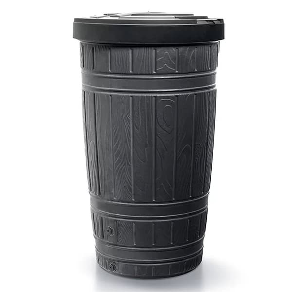 Prosperplast Regnvandsbeholder 265l Woodcan Collection 64.8x64.8x112.8 Cm Sort