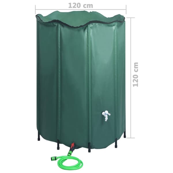 Regntunna hopfällbar med kran 1350 L