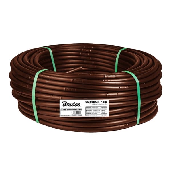 Droppslang 16 / 1,0mm / 33cm / 1,6l/h / 100m VATTENMILKE DROPPE