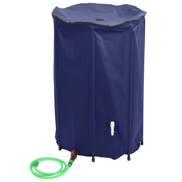 vidaXL Taitettava vesisäiliö hanalla 1000 l PVC