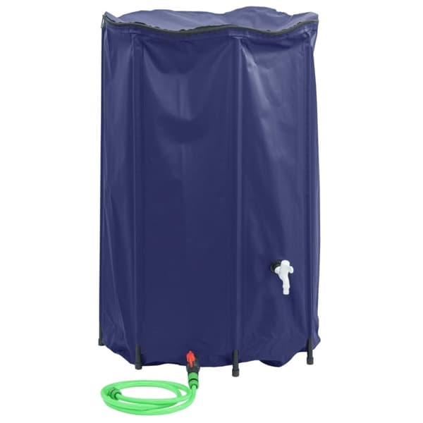 vidaXL Taitettava vesisäiliö hanalla 1000 l PVC