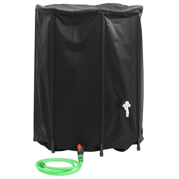 vidaXL Taitettava vesisäiliö hanalla 750 l PVC