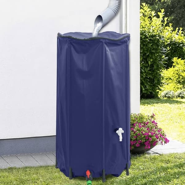 vidaXL vandtank med hane sammenfoldelig 250 l PVC