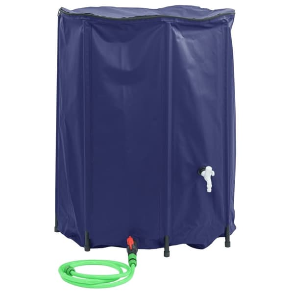 vidaXL Vanntank med kran sammenleggbar 750 L PVC
