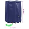 Pikkukuva 11 / 11: vidaXL Taitettava vesisäiliö hanalla 1350 l PVC
