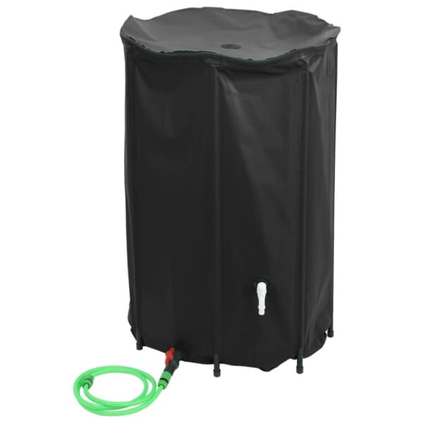 vidaXL Taitettava vesisäiliö hanalla 1000 l PVC