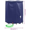 Miniatyrbild 9 av 10: Vattentank med kran vikbar 1250 L PVC