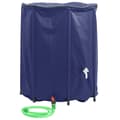 Miniatyrbild 1 av 10: Vattentank med kran vikbar 1250 L PVC