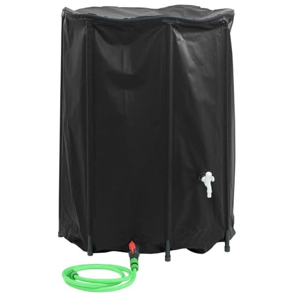 Vattentank med kran vikbar 1350 L PVC