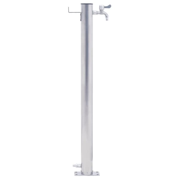 vidaXL Puutarhan vesipylväs 80 cm ruostumaton teräs pyöreä - Kastelu