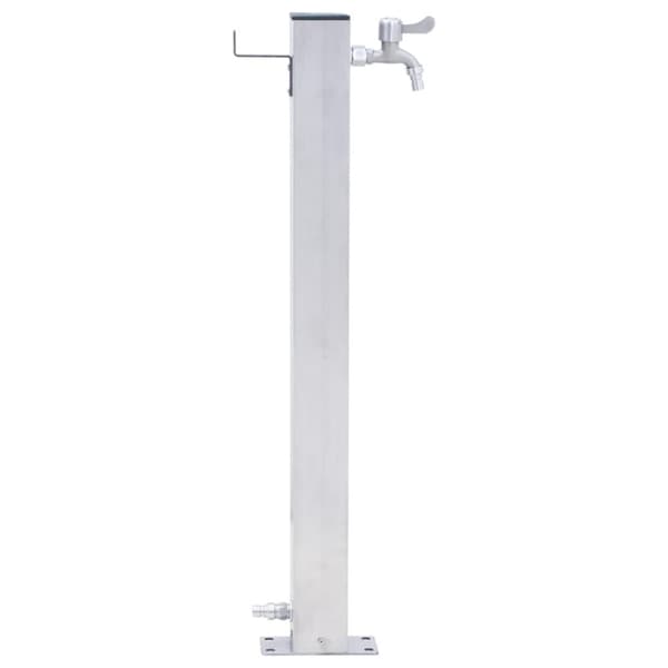 vidaXL Puutarhan vesipylväs 40 cm ruostumaton teräs neliskulmainen -  Kastelu