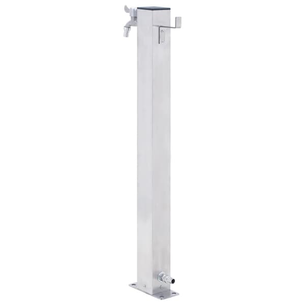 vidaXL Puutarhan vesipylväs 40 cm ruostumaton teräs neliskulmainen -  Kastelu